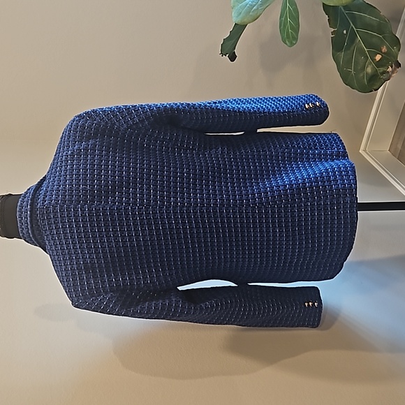 Womens Blue and Black Blazer Size Medium - Picture 6 of 8